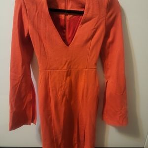 NWT AQ/AQ Midi Dress, Size 4, Orange